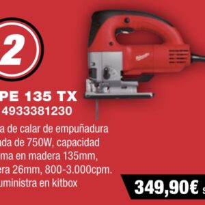 Sierra de calar MILWAUKEE JSPE 135 TX